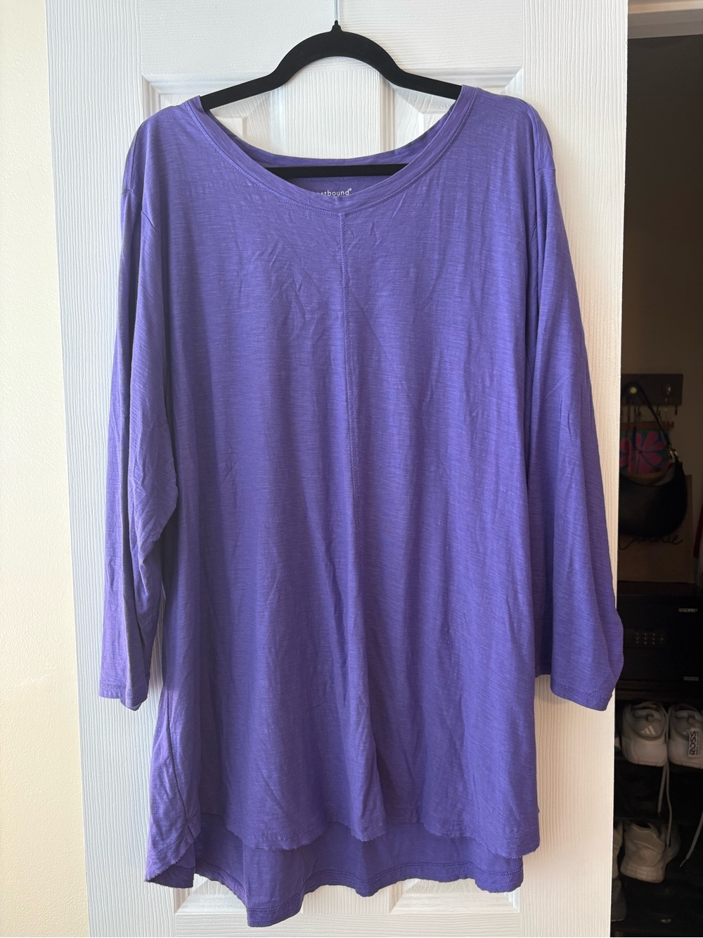 Westbound Lavender Relaxed Long-Sleeve Tunic